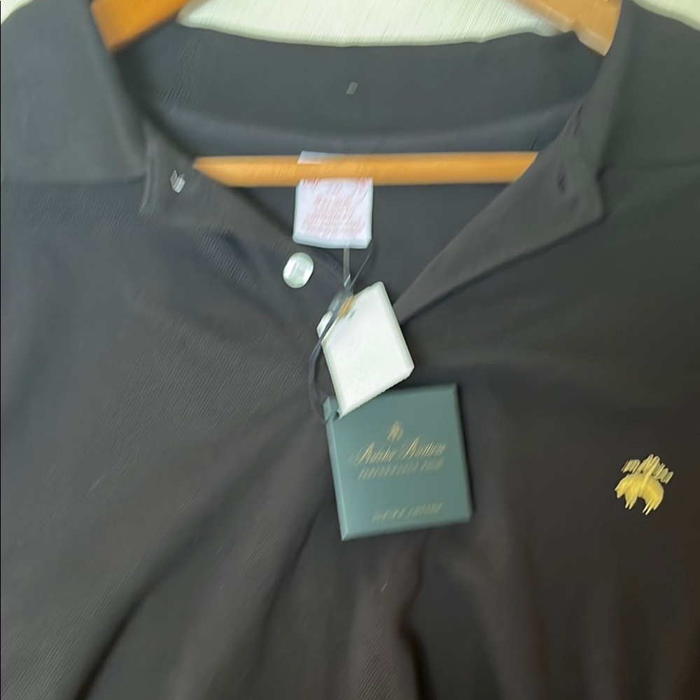 NWT Brooks Brothers Black Long Sleeve  Polo Size XXL - Picture 3 of 4
